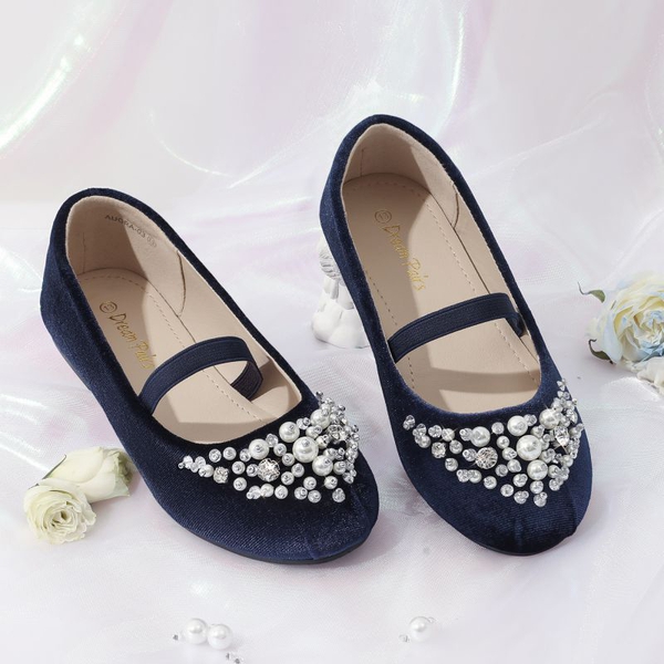 Girl s Pearl Ballerina Flat Shoes Dream Pairs